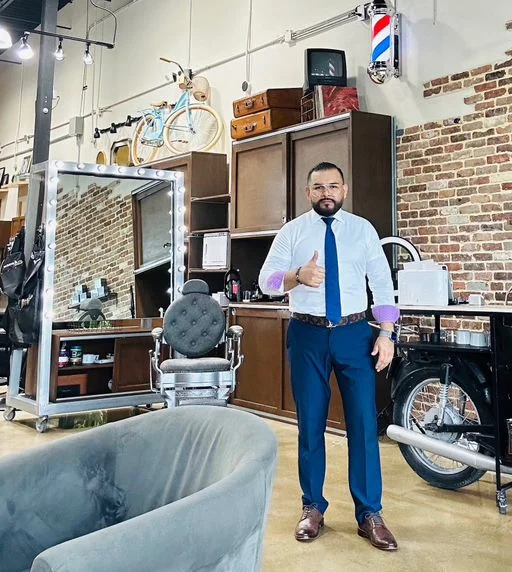 Cristian F. at the barbershop